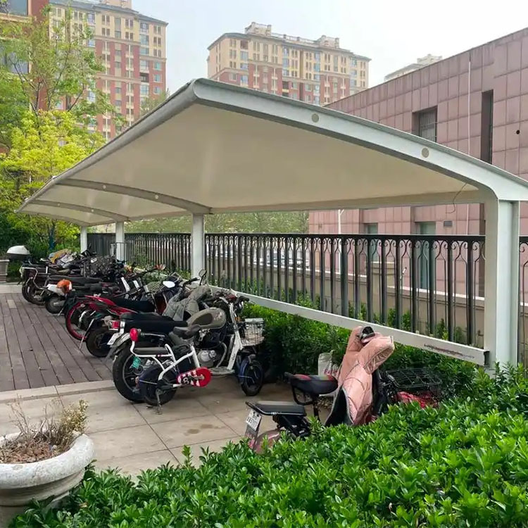 丹巴县膜结构电动车棚